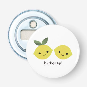 Pucker up Cute Kawaii Lemons Bottle Opener