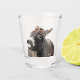 Puckering Donkey Shot Glass