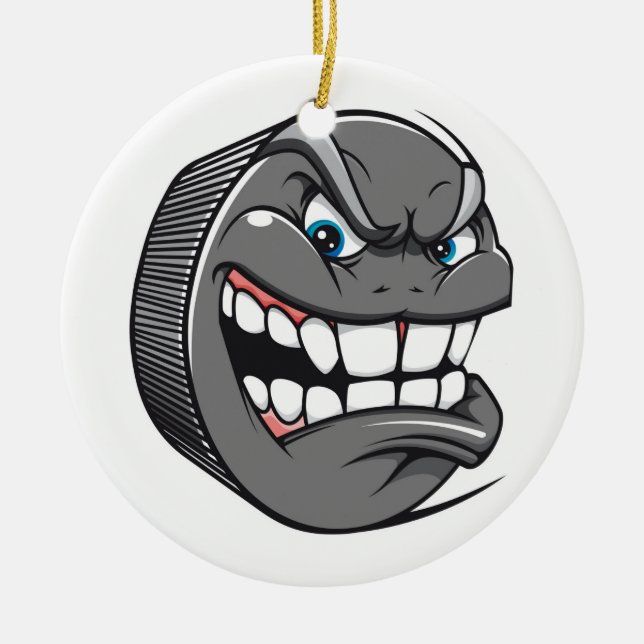 PUCKHEAD CERAMIC TREE DECORATION (Front)