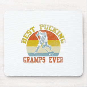 Pucking Gramps Vintage Retro Funny Fathers Day Hoc Mouse Pad