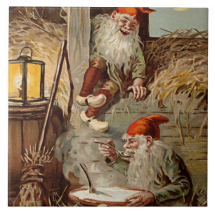 “Pudding In the Barn” by Jenny Nystrom Ceramic Tile