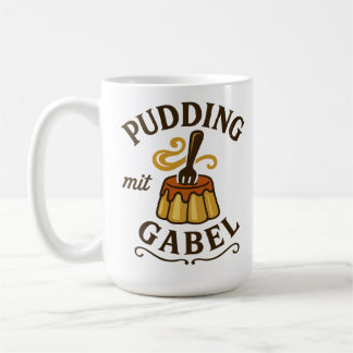Pudding Mit Gabel Funny Design Coffee Mug