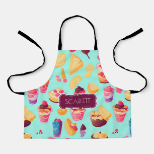 Pudding Mosaic Colourful Personalised Pattern Apron