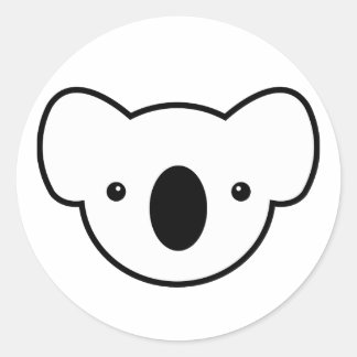 Pudding the Koala Classic Round Sticker