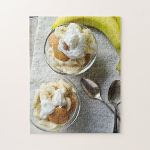 Puddings made with bananas and cookies jigsaw puzzle