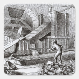 Puddling Iron Square Sticker