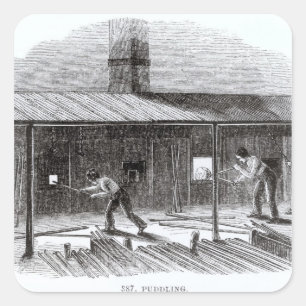 Puddling Square Sticker