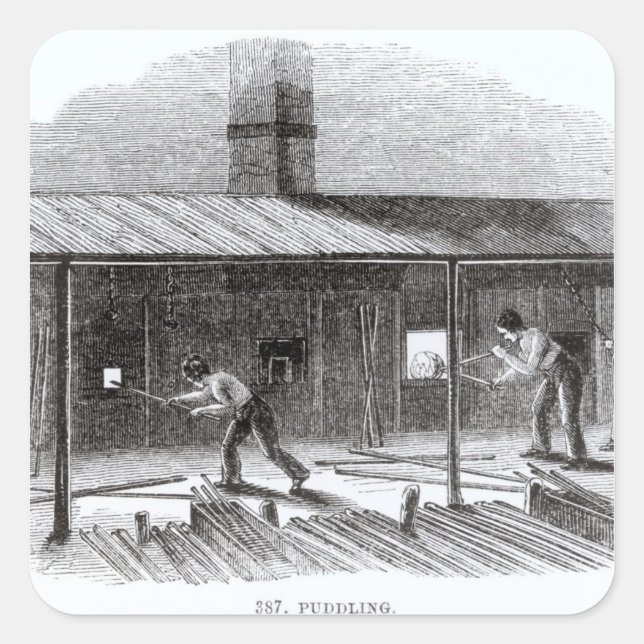 Puddling Square Sticker (Front)