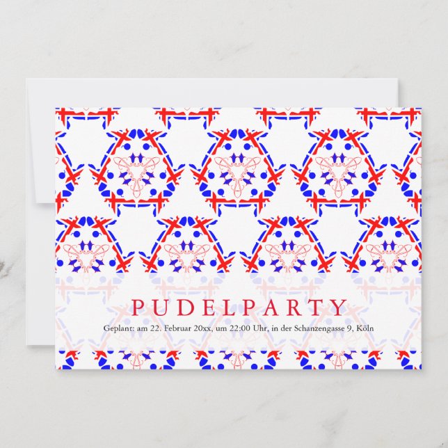 Pudelparty Invitation (Front)
