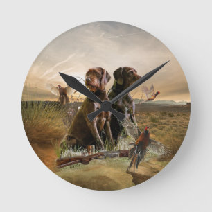 Pudelpointers, Hunting pheasant   Round Clock