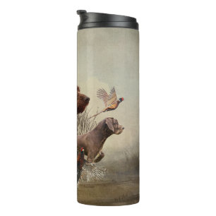 Pudelpointers, Hunting pheasant  Thermal Tumbler