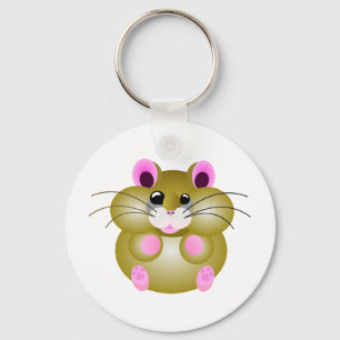 Pudgy Hamster Key Ring