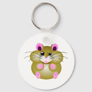 Pudgy Hamster Key Ring