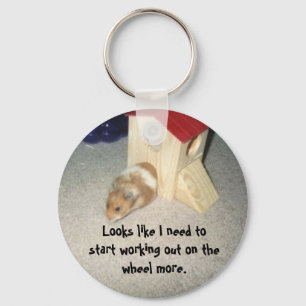 Pudgy Hamster Keychain
