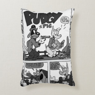 "PUDGY Pig" Comic Strip Pillow