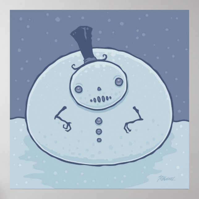 Pudgy Snowman Poster (Front)