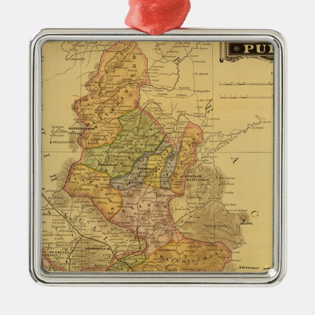 Puebla Metal Tree Decoration (Front)