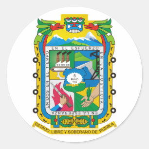 Puebla, Mexico Classic Round Sticker