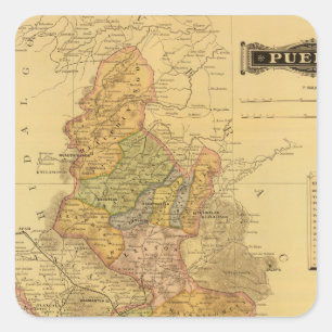 Puebla Square Sticker