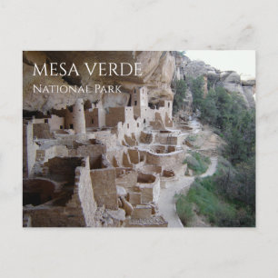 Pueblo Cliff Dwellings, Mesa Verde NP Colora,do Postcard