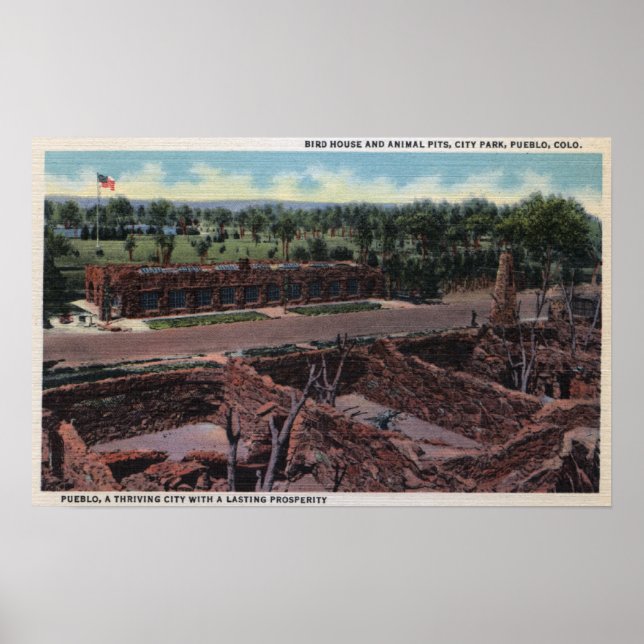 Pueblo, Colorado - Bird House & Animal Poster (Front)