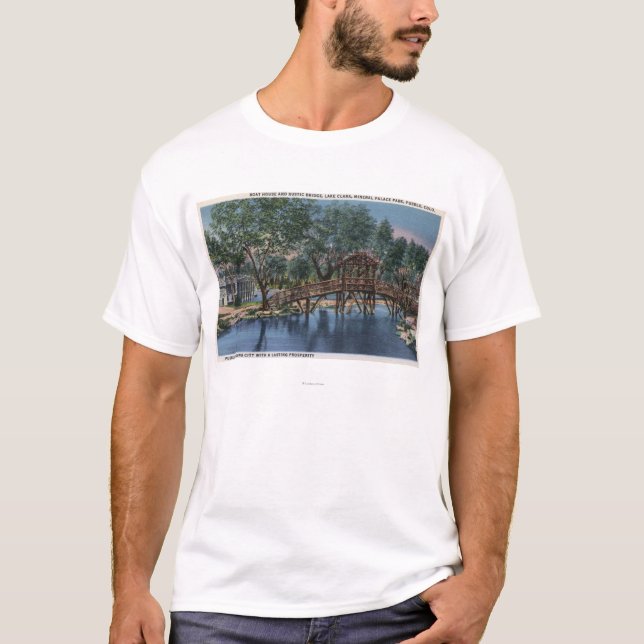 Pueblo, Colorado - Boat House & Rustic T-Shirt (Front)