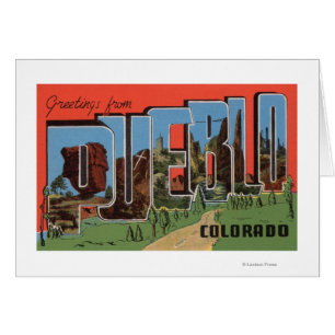 Pueblo, Colorado - Large Letter Scenes
