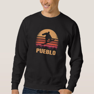Pueblo Colorado Snowboarding Outdoor Vintage Co 80 Sweatshirt