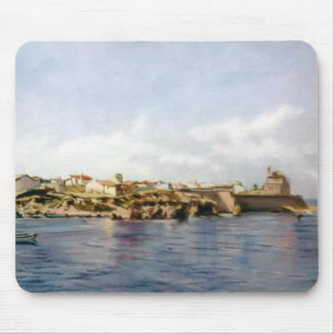 Pueblo costero/Pobo costeiro/Coastal town Mouse Pad
