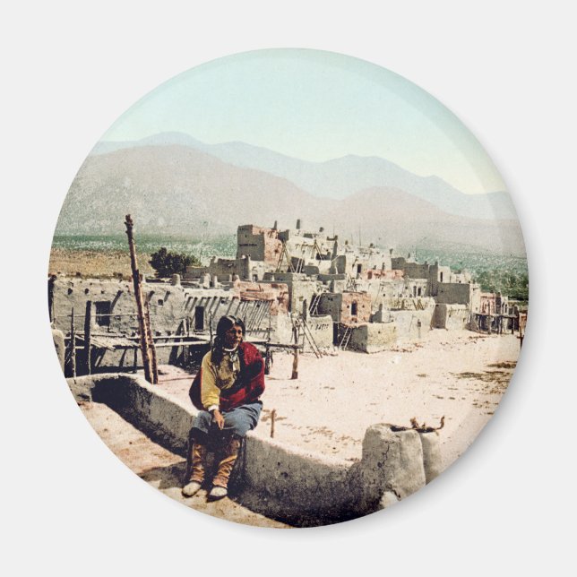 Pueblo de Taos New Mexico Magnet (Front)