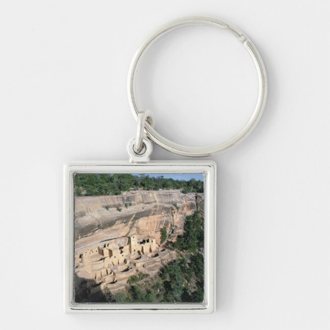 Pueblo Indian cliff dwellings Key Ring (Front)