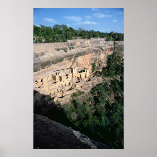 Pueblo Indian cliff dwellings Poster