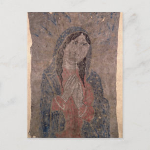 Pueblo Indian hide Painting of a Madonna, 1675 Postcard
