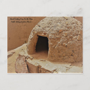 Pueblo Indians Cooking/Backing Oven Postcard