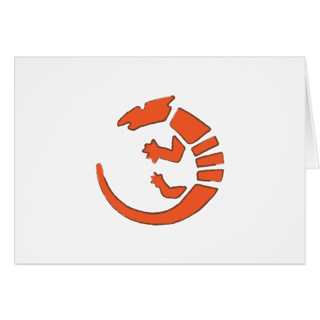 Pueblo Lizard - Southwest Indian Design (Front Horizontal)