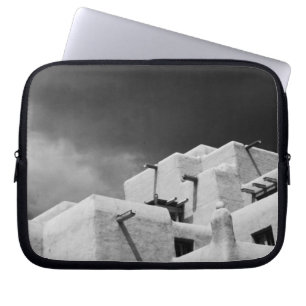 Pueblo style adobe Inn at Loretto, Santa Fe, New 2 Laptop Sleeve