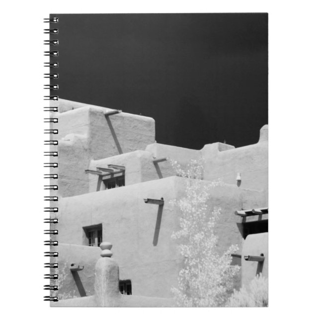 Pueblo style adobe Inn at Loretto, Santa Fe, New Notebook (Front)