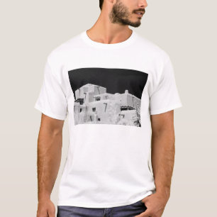 Pueblo style adobe Inn at Loretto, Santa Fe, New T-Shirt