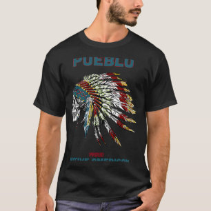 Pueblo Tribe Native American Honour Respect Skull  T-Shirt