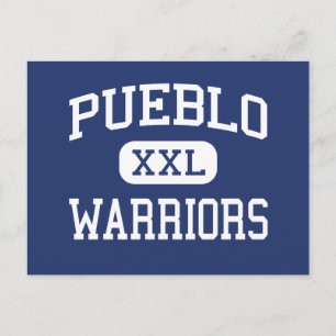 Pueblo - Warriors - High School - Tucson Arizona Postcard