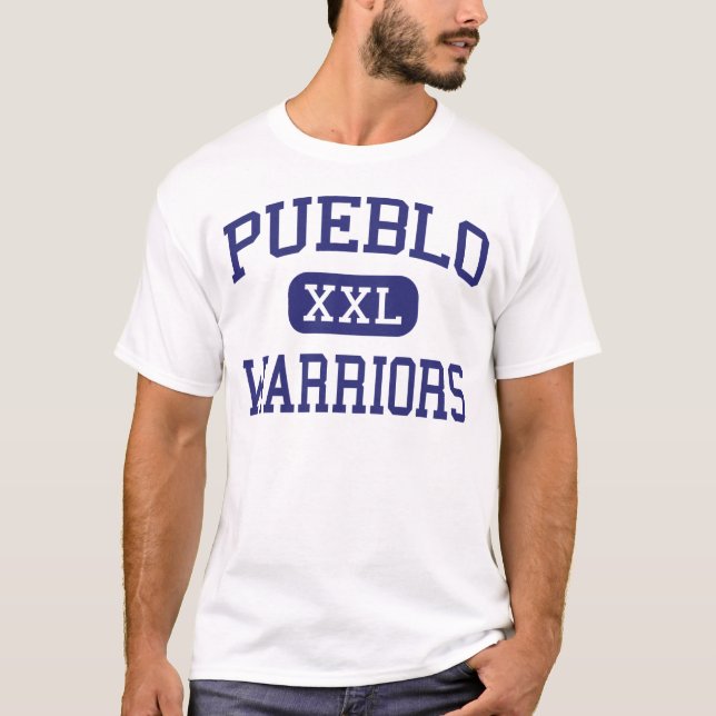 Pueblo - Warriors - High School - Tucson Arizona T-Shirt (Front)