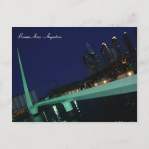 Puente de la Mujer, Buenos Aires, Argentina Postcard