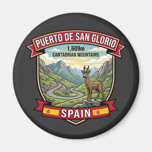 Puerto de San Glorio Picos de Europa Route Magnet