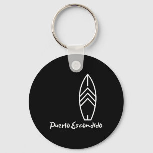 Puerto Escondido, Surf Lover, Beach Vacation,surfi Key Ring