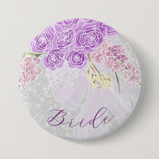 Puerto Madero sheer bow and flower Brides Button
