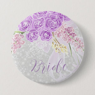 Puerto Madero sheer bow and flower Brides Button