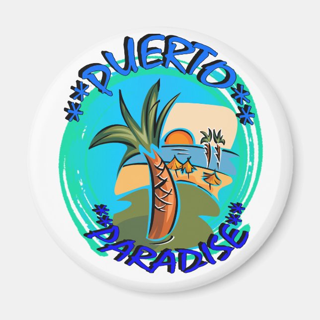Puerto Paradise Magnet (Front)