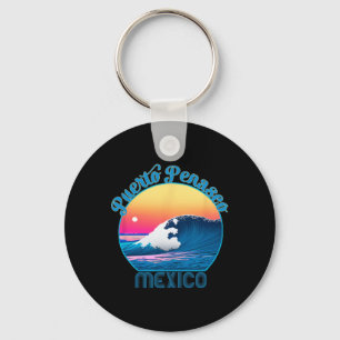 Puerto Penasco Souvenir Outfit - Retro Puerto Pena Key Ring