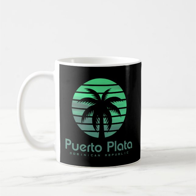 Puerto Plata Dominican Republic Coffee Mug (Left)