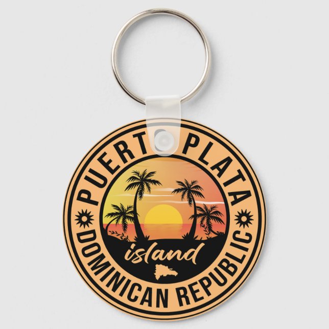 Puerto Plata Dominican republic Key Ring (Front)
